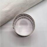 Ancien Rond de Serviette en Argent Poinçon Minerve