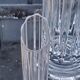 Set of 3 Daum crystal vases model Cythère from the 80s