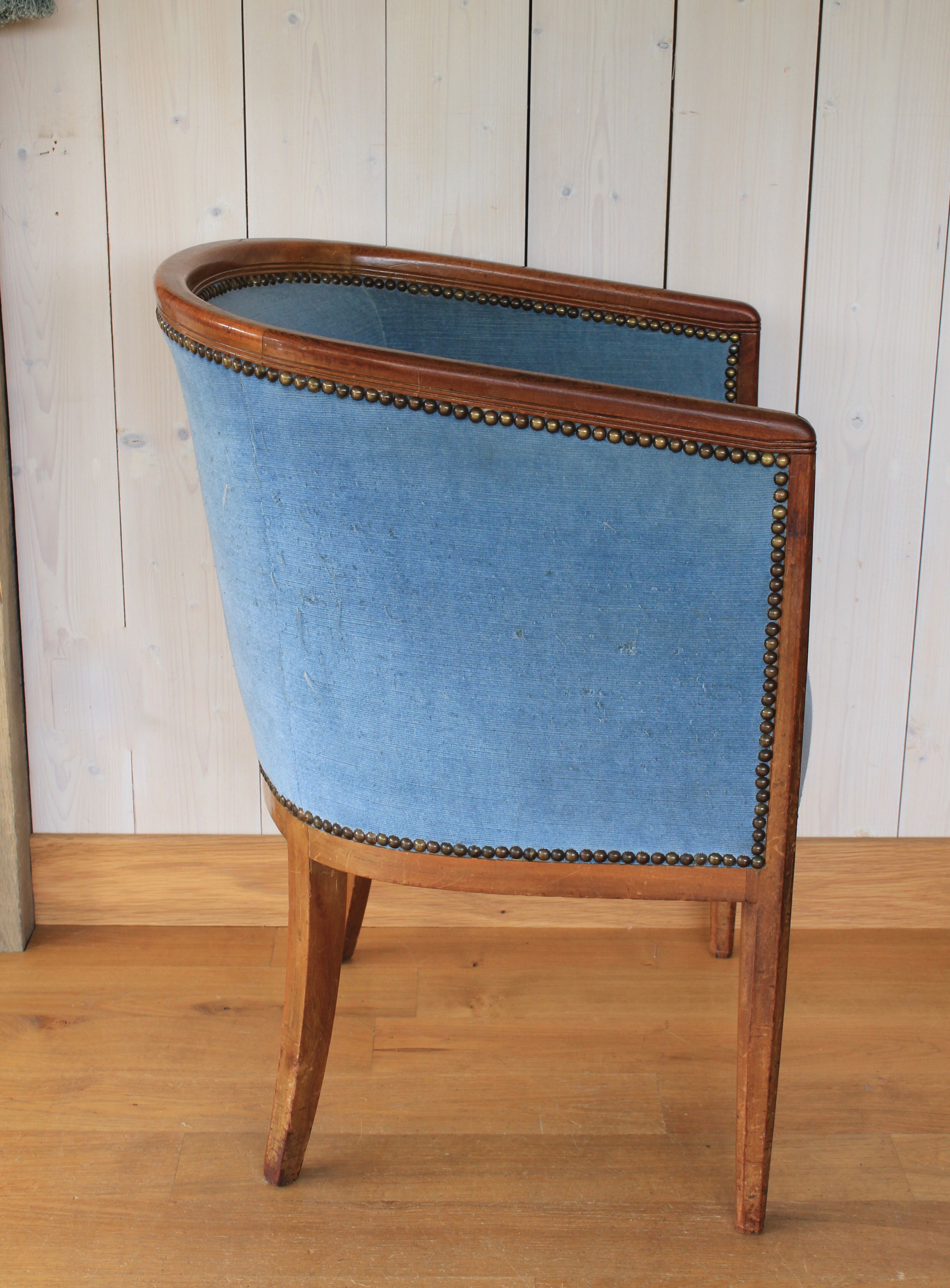 Fauteuil tonneau art déco