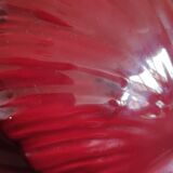 Burgundy ceramic shell lamp