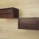 Set of hanging bedside cabinets, Danish design, 1970s, production: Denmark