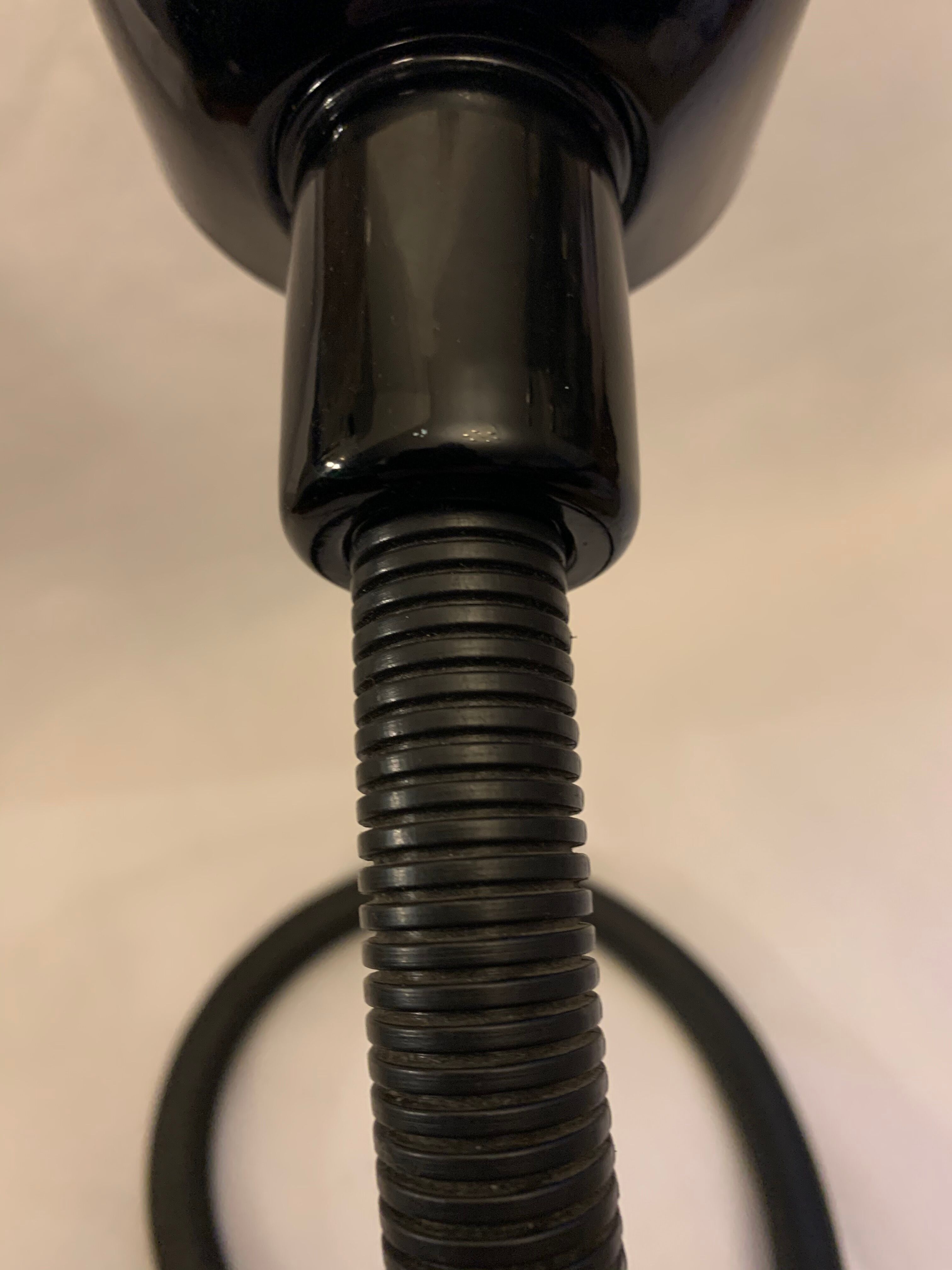 Black Hebi lamp by Isao Hosoe for Valenti Luce 1970