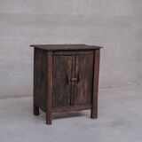 Antique Primitive Wooden Side Cabinet or Console