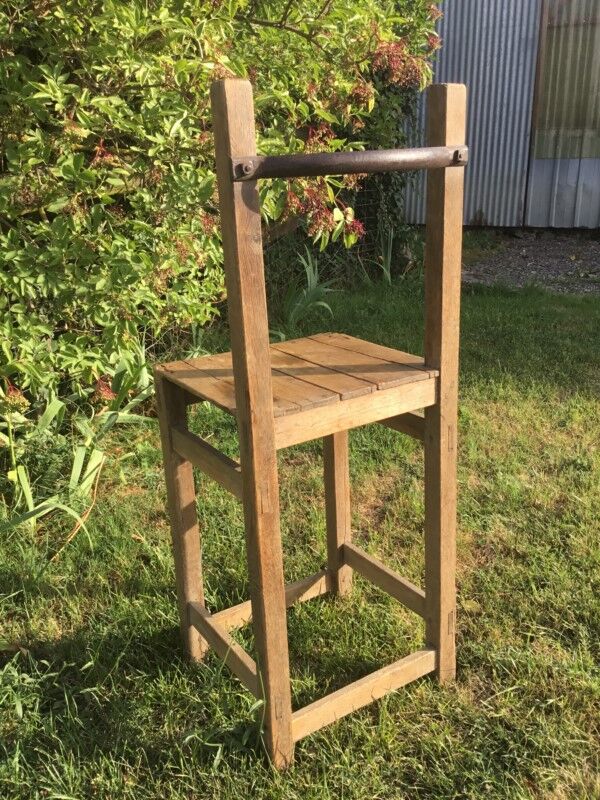 Brutalist bar high chair