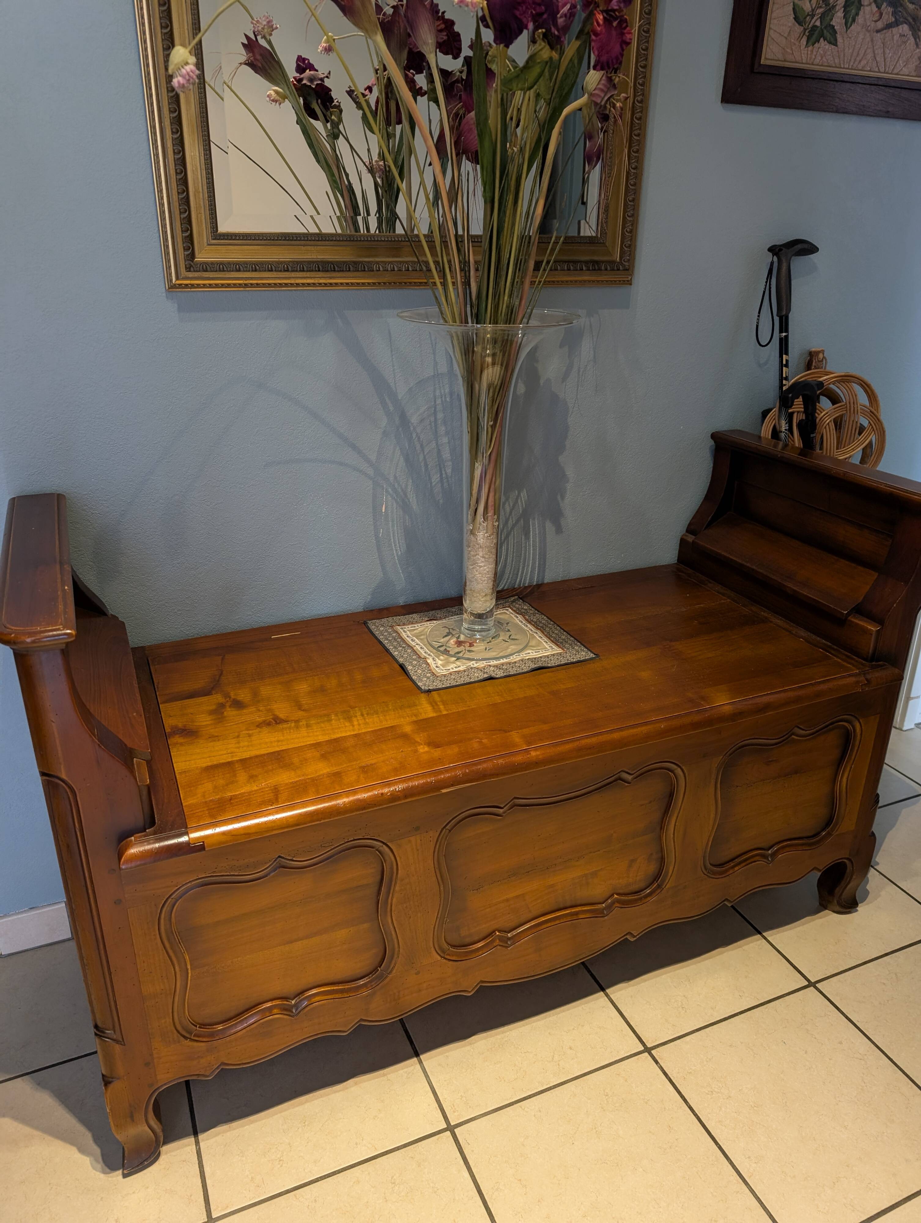 Solid cherry wood coffee table