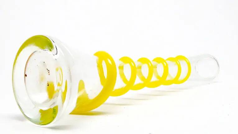 Postmodern vase, glass, Czechoslovakia, 1970s