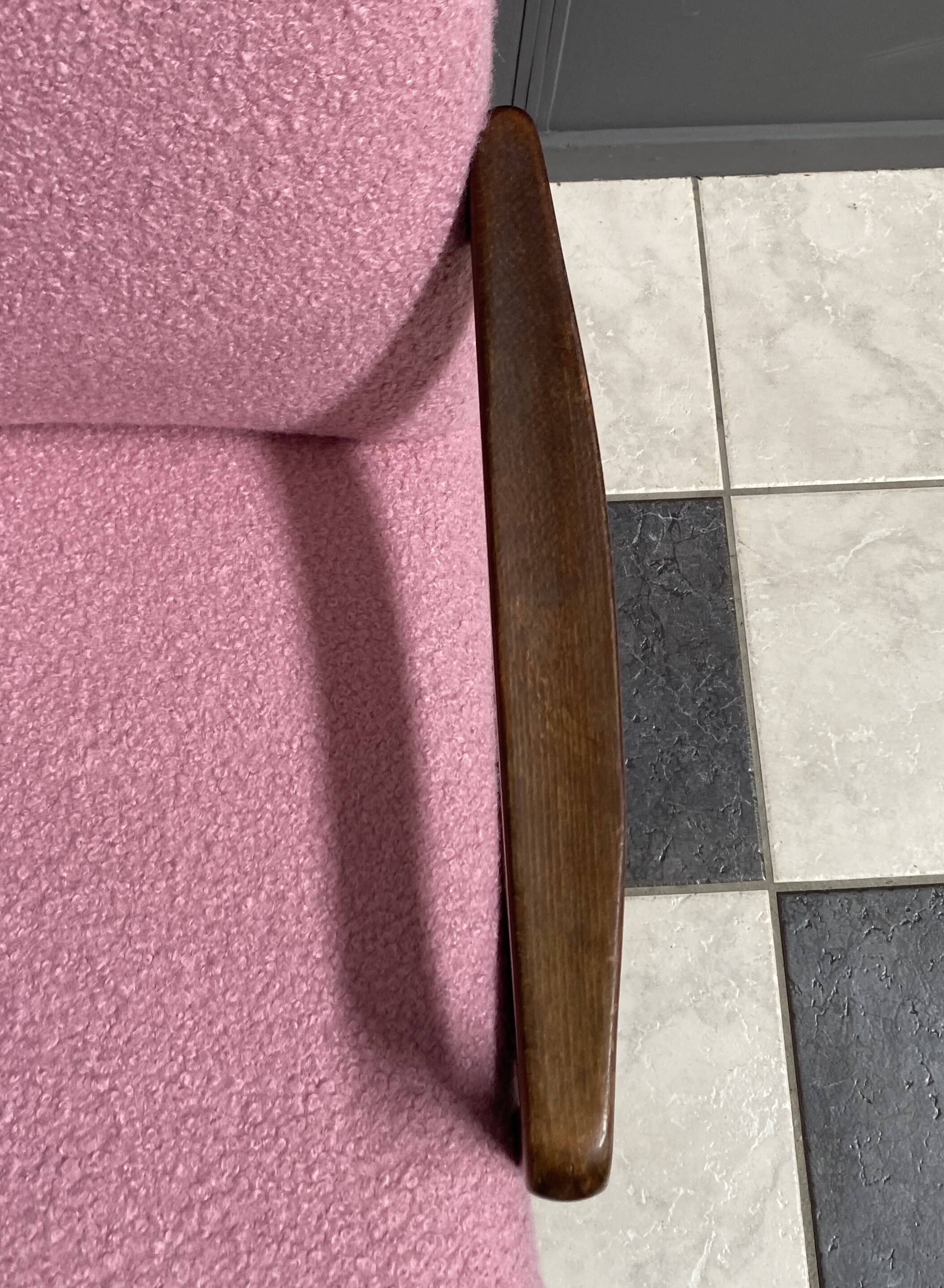 Pink Boucle Jiri Jiroutek chairs 1960s