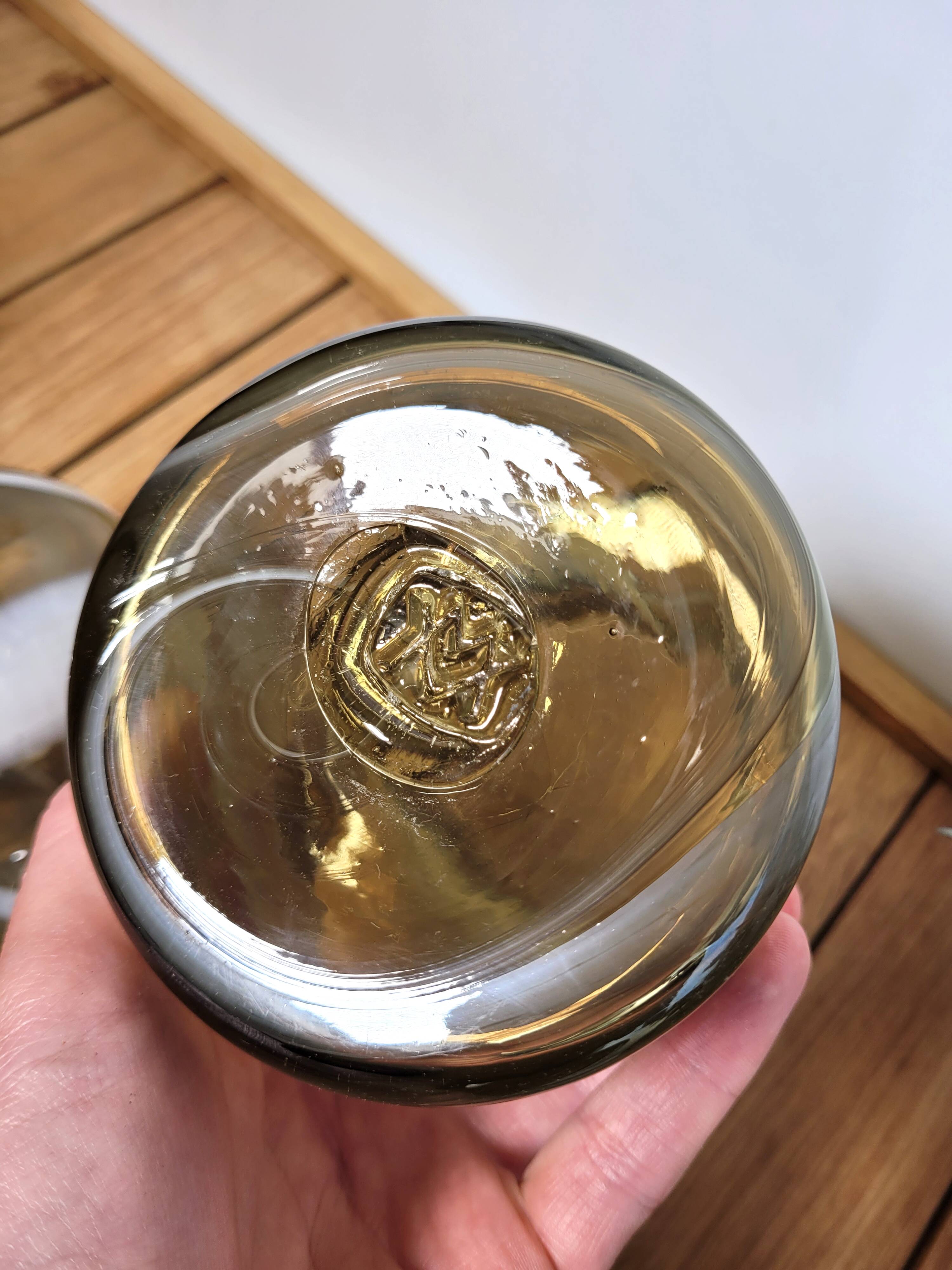 Bocal verre soufflé 1970 Maure Vieil
