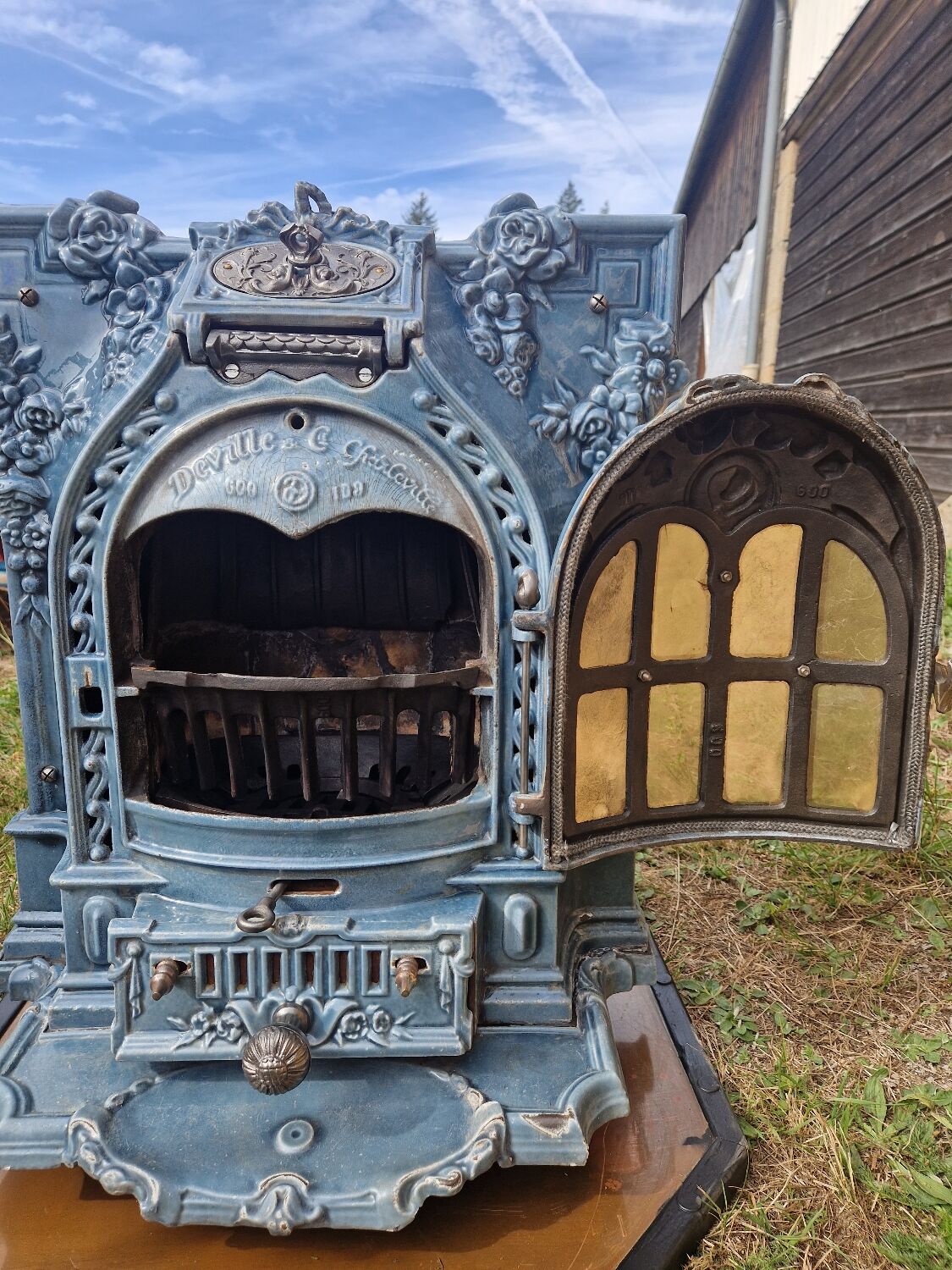 Vintage wood stove early 20th century