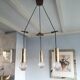 3-lamp suspension design mid century 1970s