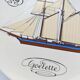 Auteuil Porcelain - Set of 6 Flat Plates - Nautical Theme
