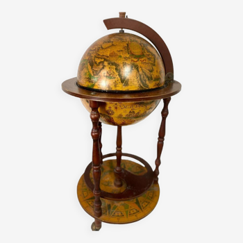 Vintage globe bar cabinet