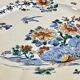 Large flat Gien rooster model and peonies 1938 1960
