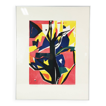 Graphics - lithography, Helle Thorborg, Denmark 1960s.