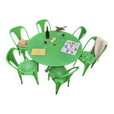 Joseph Mathieu garden table and chairs set