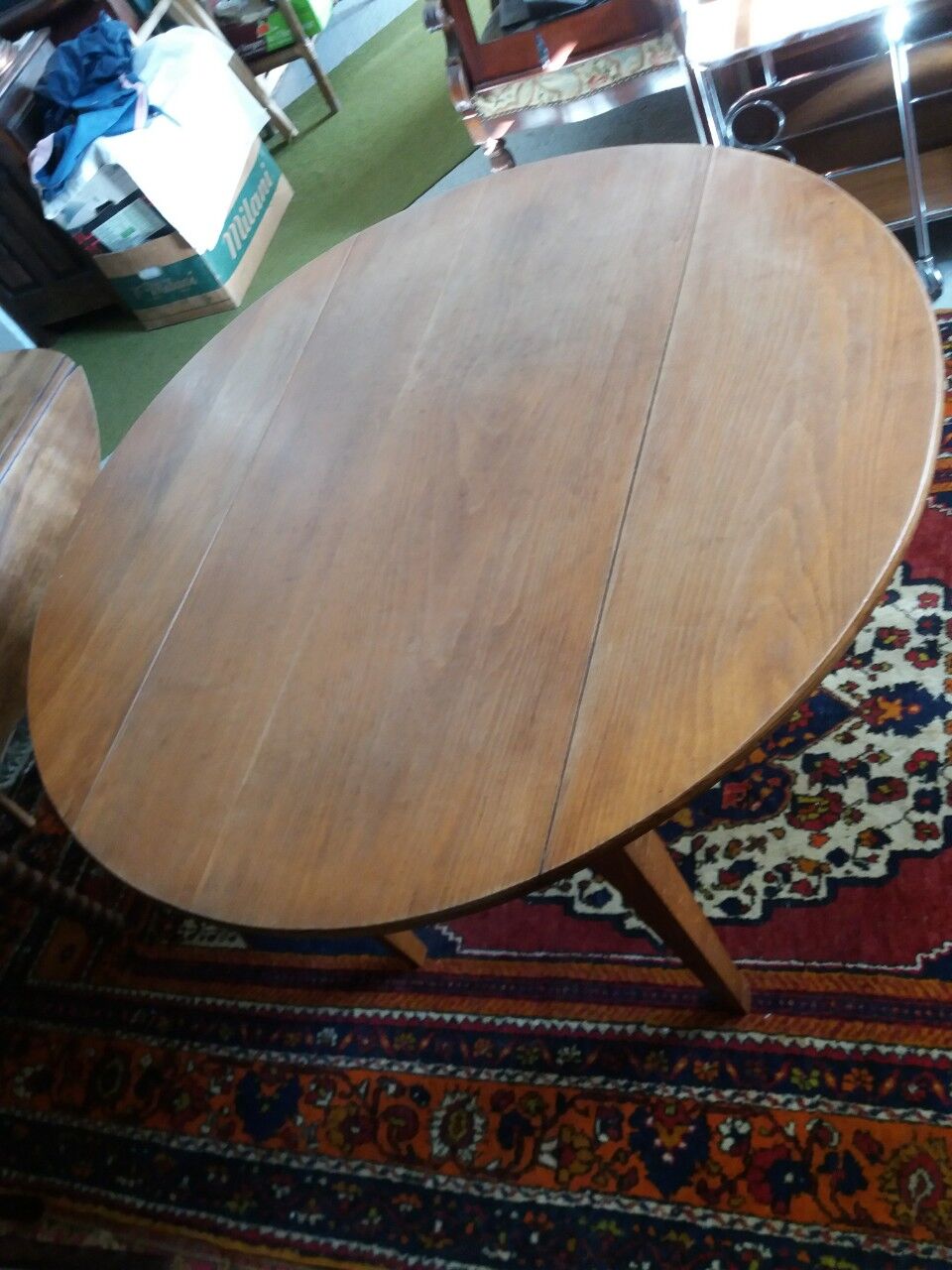 Wooden roundtable