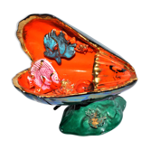 Table lamp Kitsch VALLAURIS Aquarium fish in a mold - Table lamp Shell