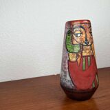 Danish studio pottery vase from the mid-century by Marianne Starck for Michael Andersen, 1960s.