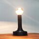 Lampe de table Spirale de l’ère spatiale italienne par Angelo Mangiarotti pour Candle