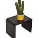 Vintage Italian side table made of ebonized wood 70's design