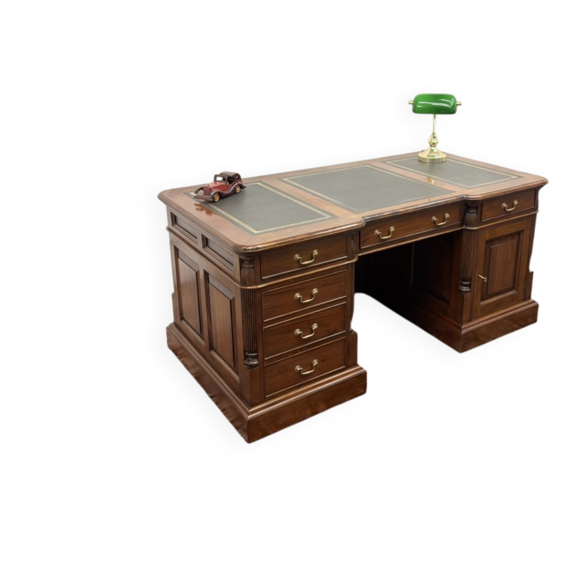 Classic English Chesterfield Desk with Backboard