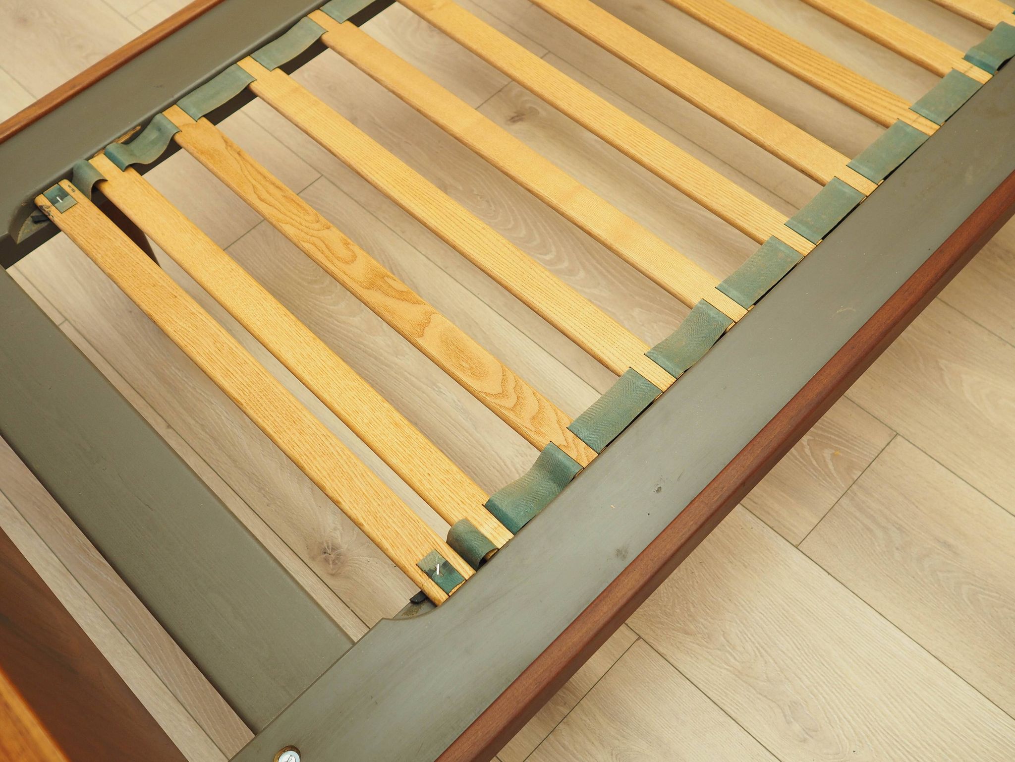 Teak bed, Danish design, 1960s, designer: Hans J. Wegner, Getama