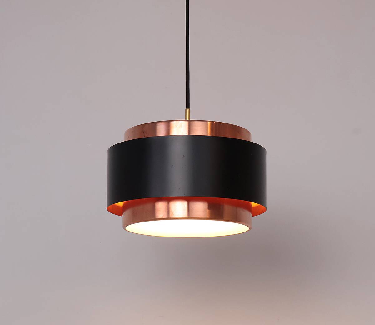 Saturn Pendant in Copper by Jo Hammerborg for Fog & Mørup, 1960s