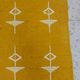 Traditional handmade berber yellow and white Berber kilim carpet made of pure wool