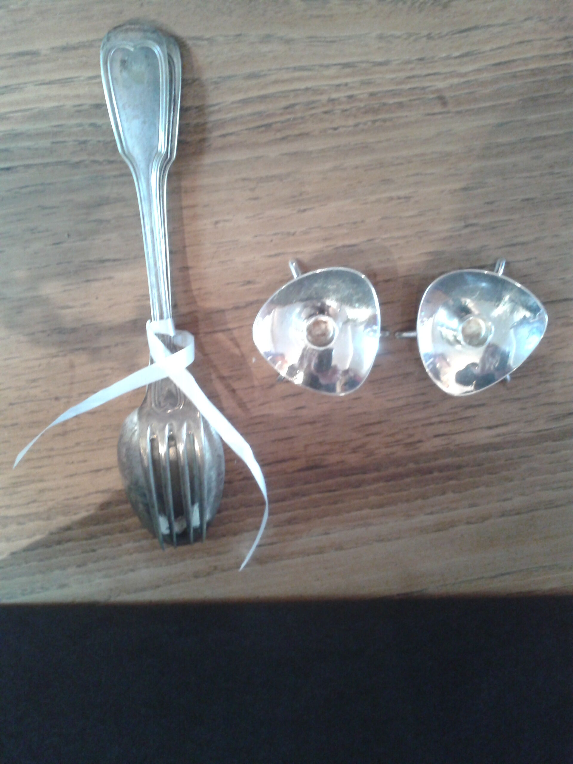 Pair of danish candlesticks