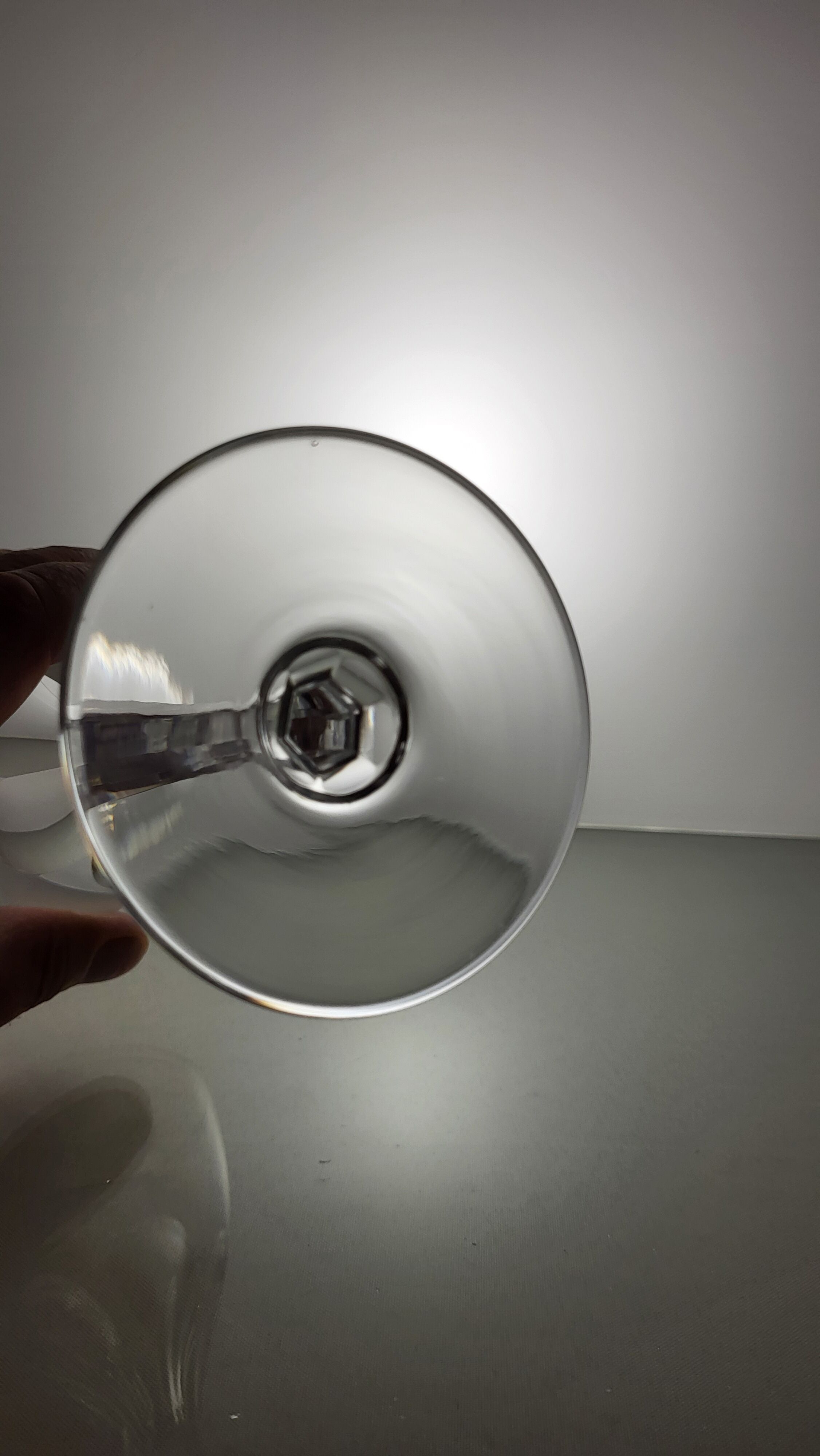 Crystal water glass Val Saint Lambert