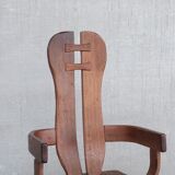 Set of Four Oak Mid-Century Dining Chairs