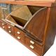 XL vintage wooden display cabinet / sideboard / wall cupboard