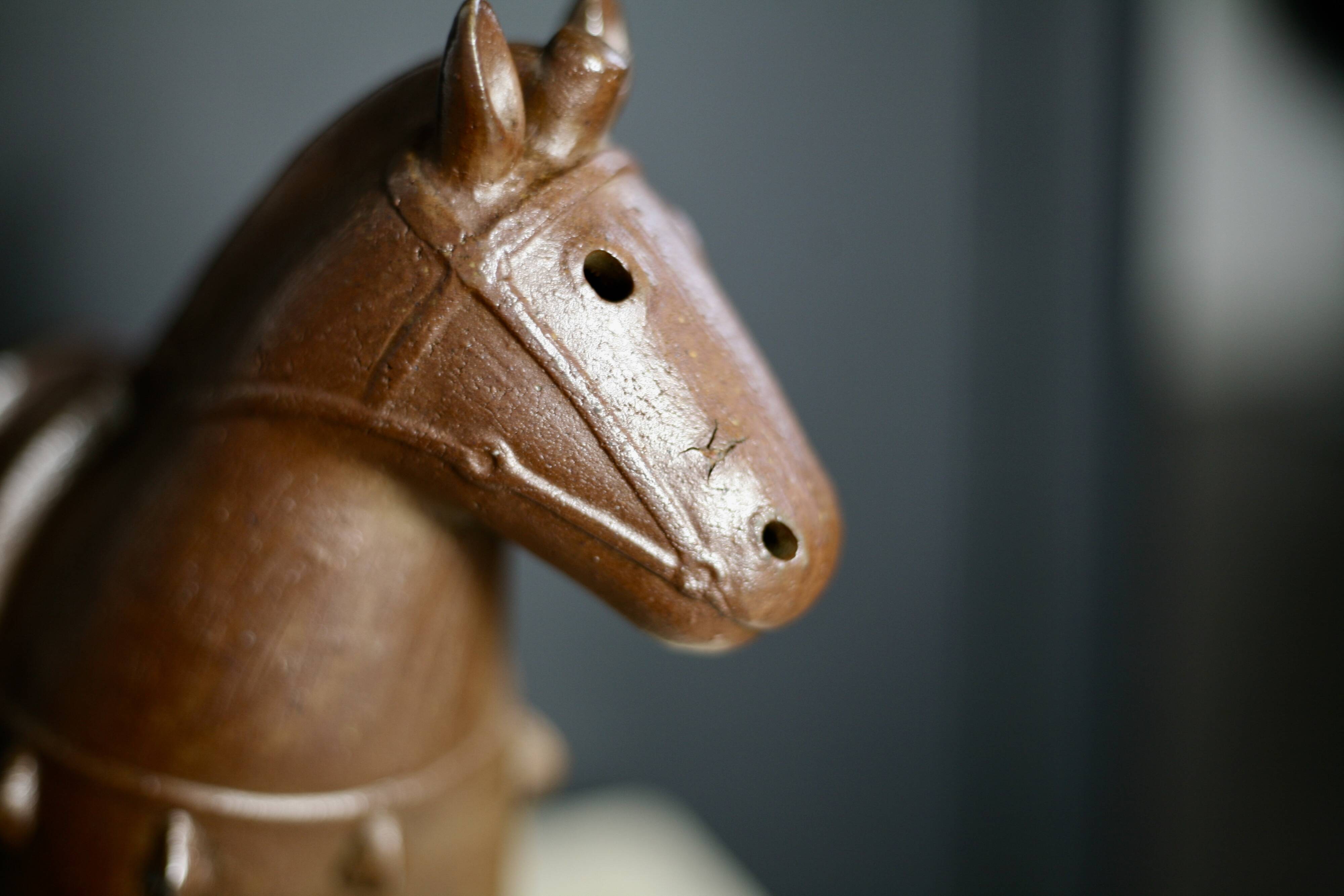 Ceramic, Japan, 1950s, horse.