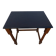 Nightstand or side table in solid wood with a black top.