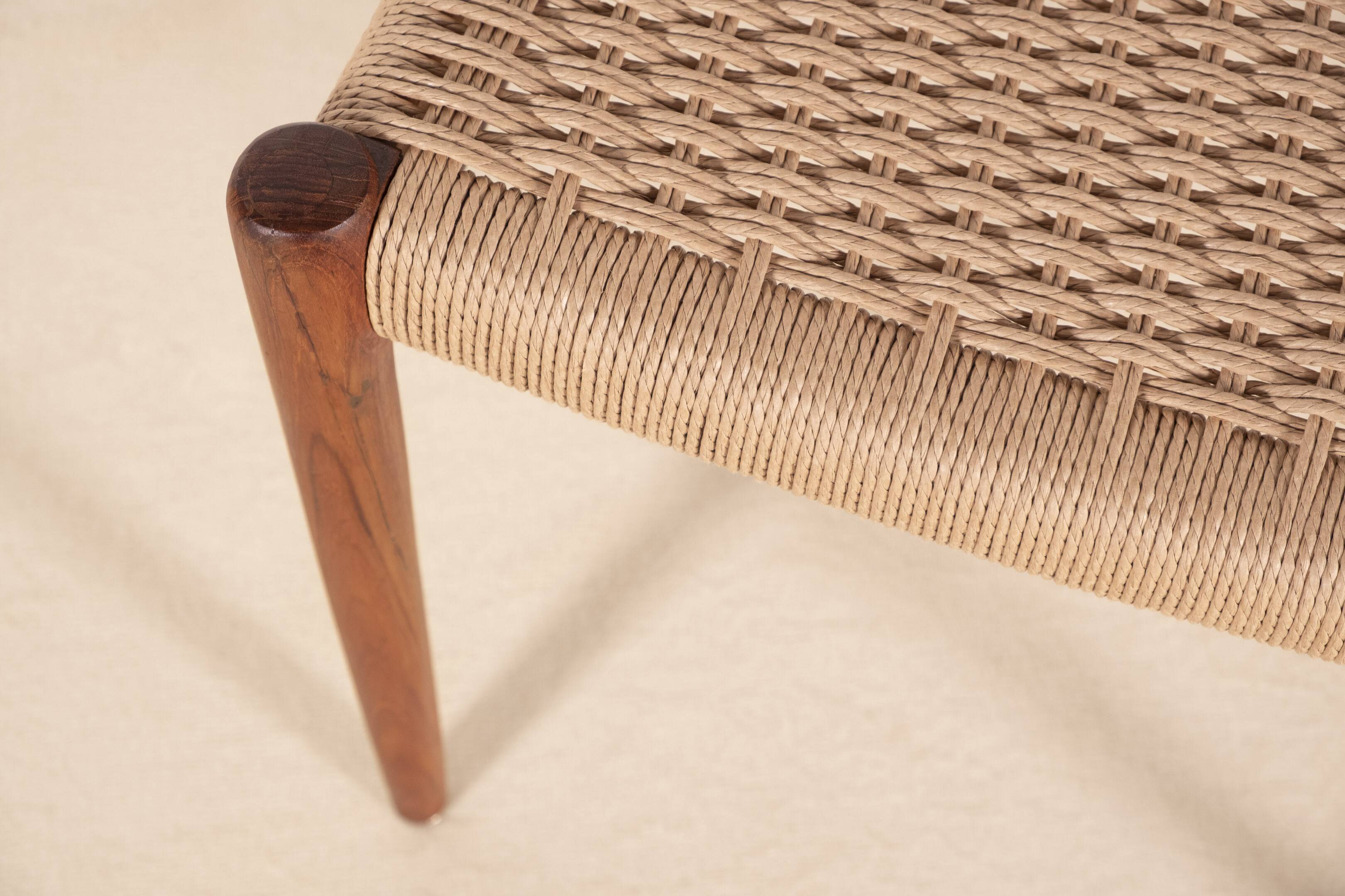 4x Niels O. Møller Dining Chair Model 75 in Teak, 1960s Denmark