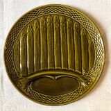 Suite of 6 asparagus plates in slurry earthenware
