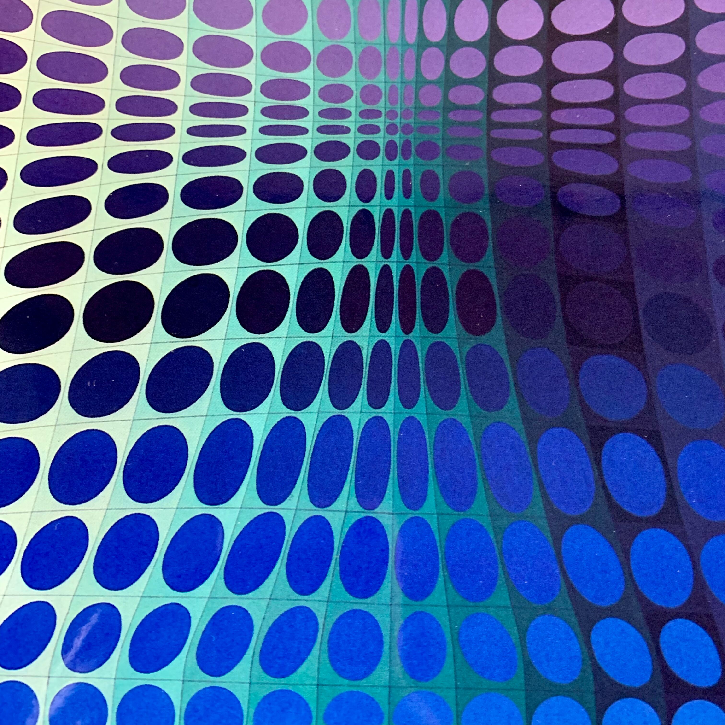 Affiche cinétique OP ART Vasarely