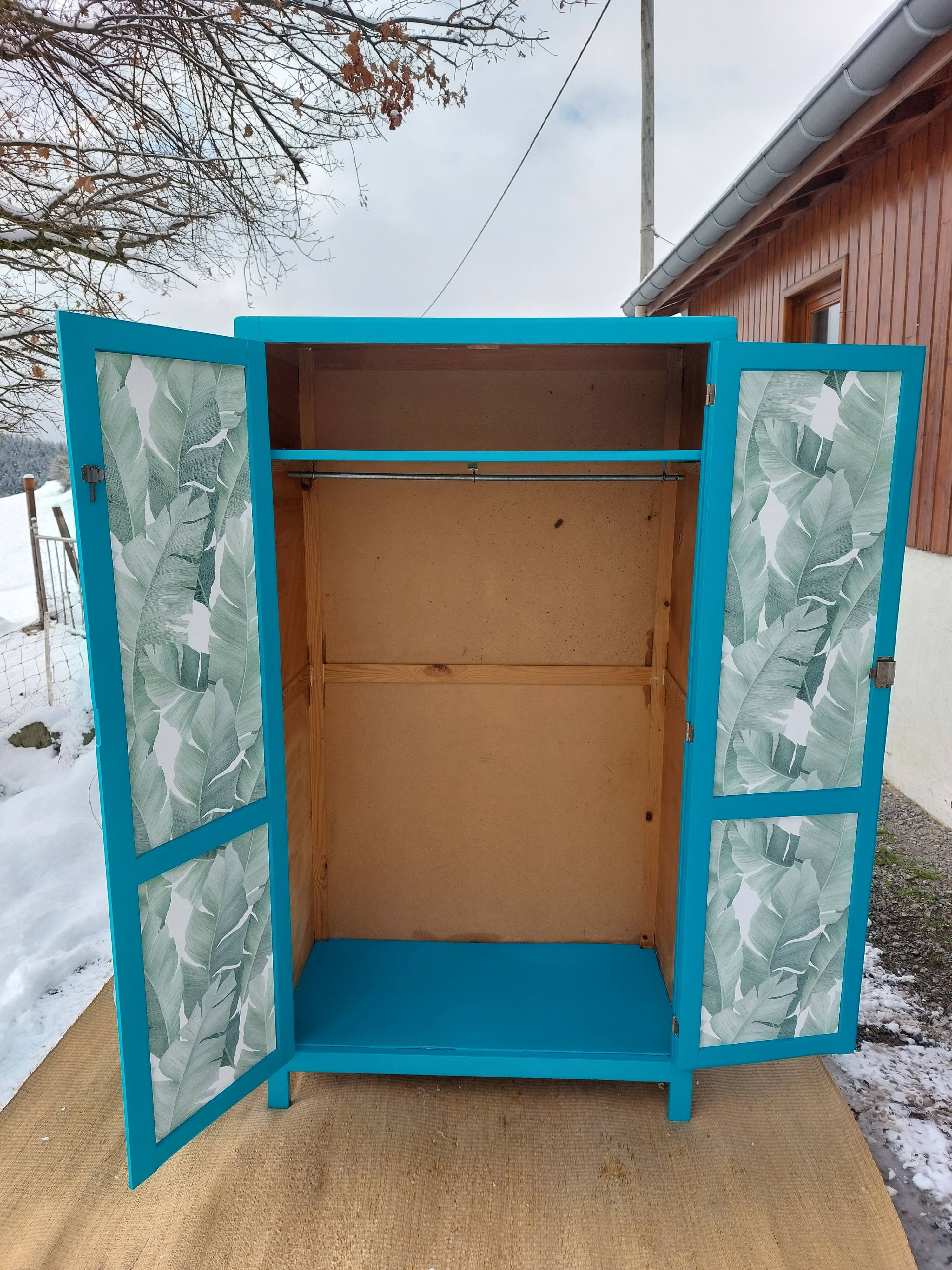 vintage school cabinet