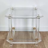 Plexiglass side tables / end tables