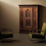 Armoire bavaroise peinte en pin massif – XVIIIᵉ siècle