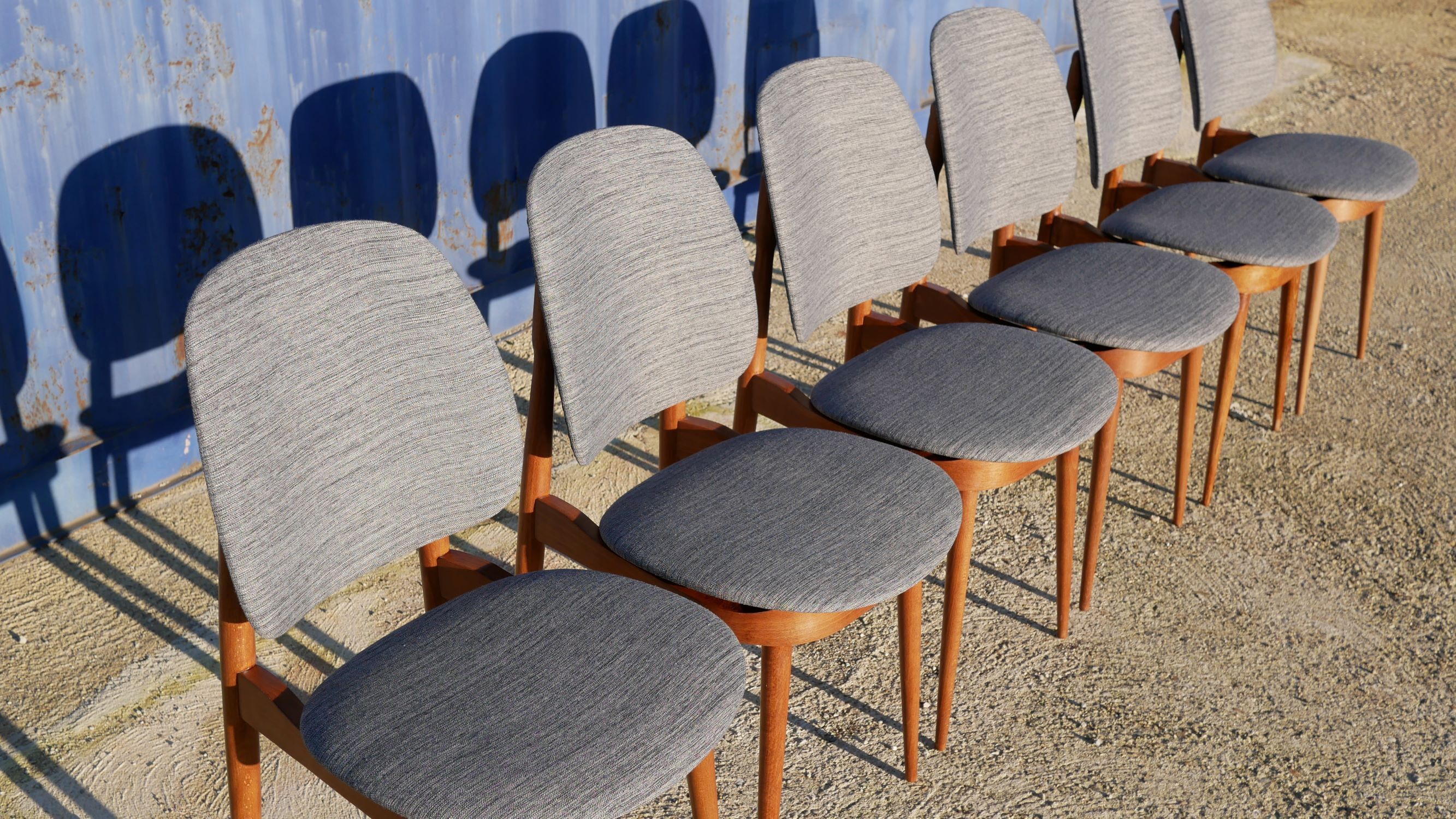 Set of 6 chairs "pegase" by baumann, 60 years