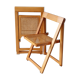 Pair of canned folding chairs.