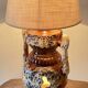 Lamp ceramic fat lava double lighting 70s