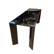 Mid Table / Console - Lacquered aluminium and black tinted glass - Italian design