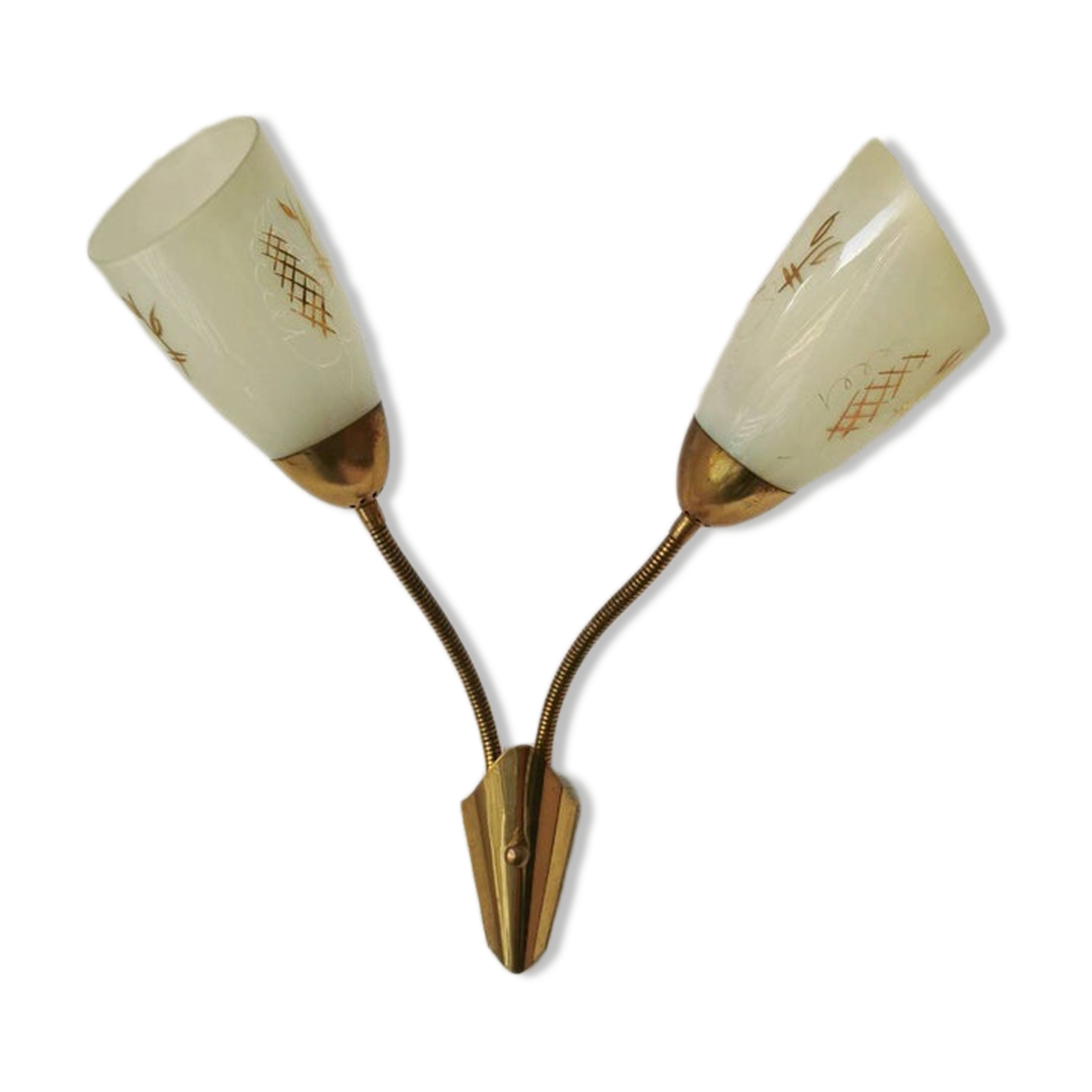 Wall lamp hollywood regency gold, 70s