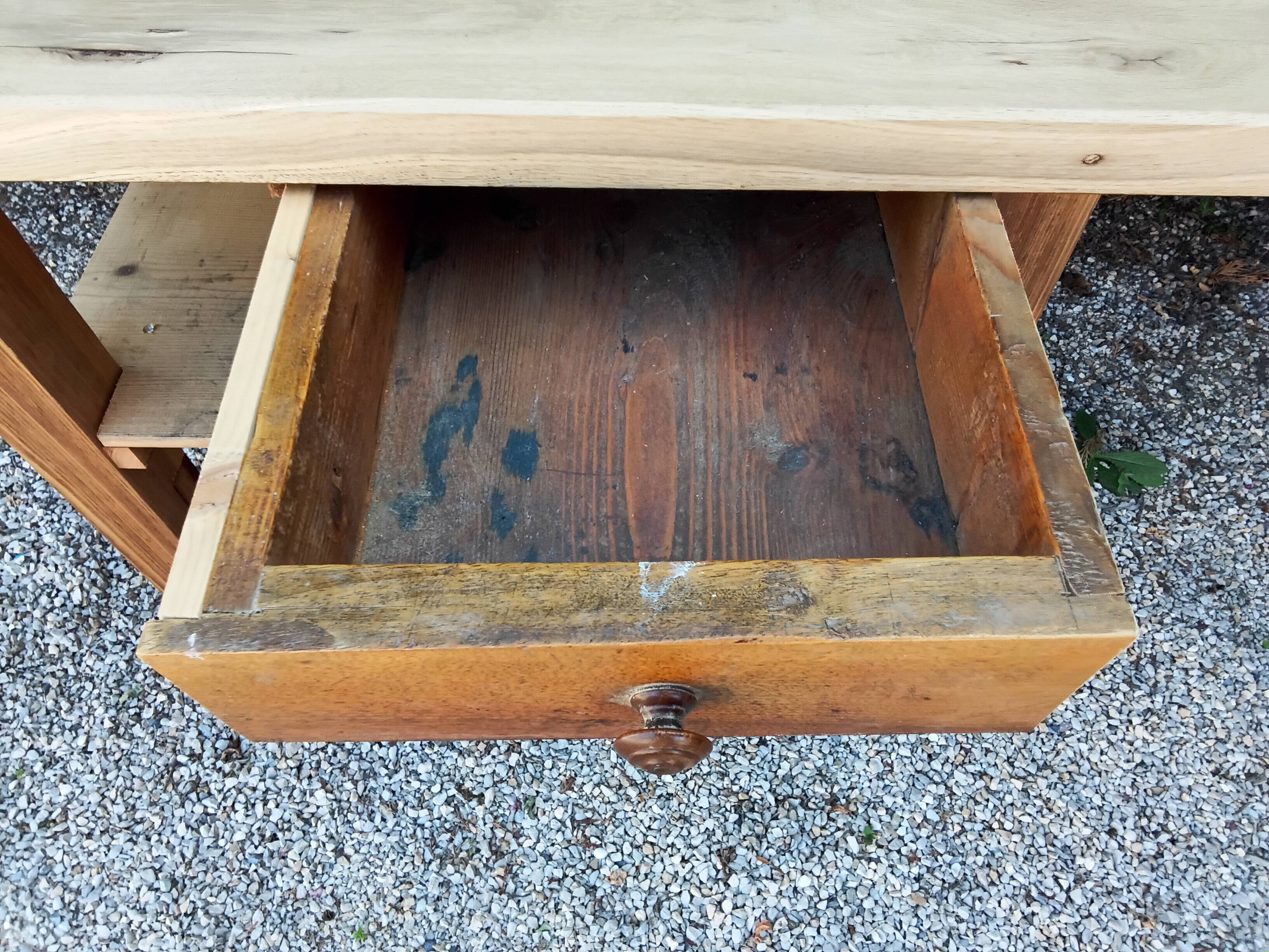 Solid wood table