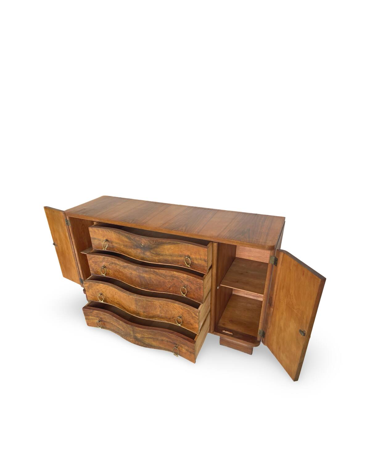 Italian Art deco walnut sideboard