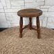 Tabouret de traite tripode style Charles Dudouyt
