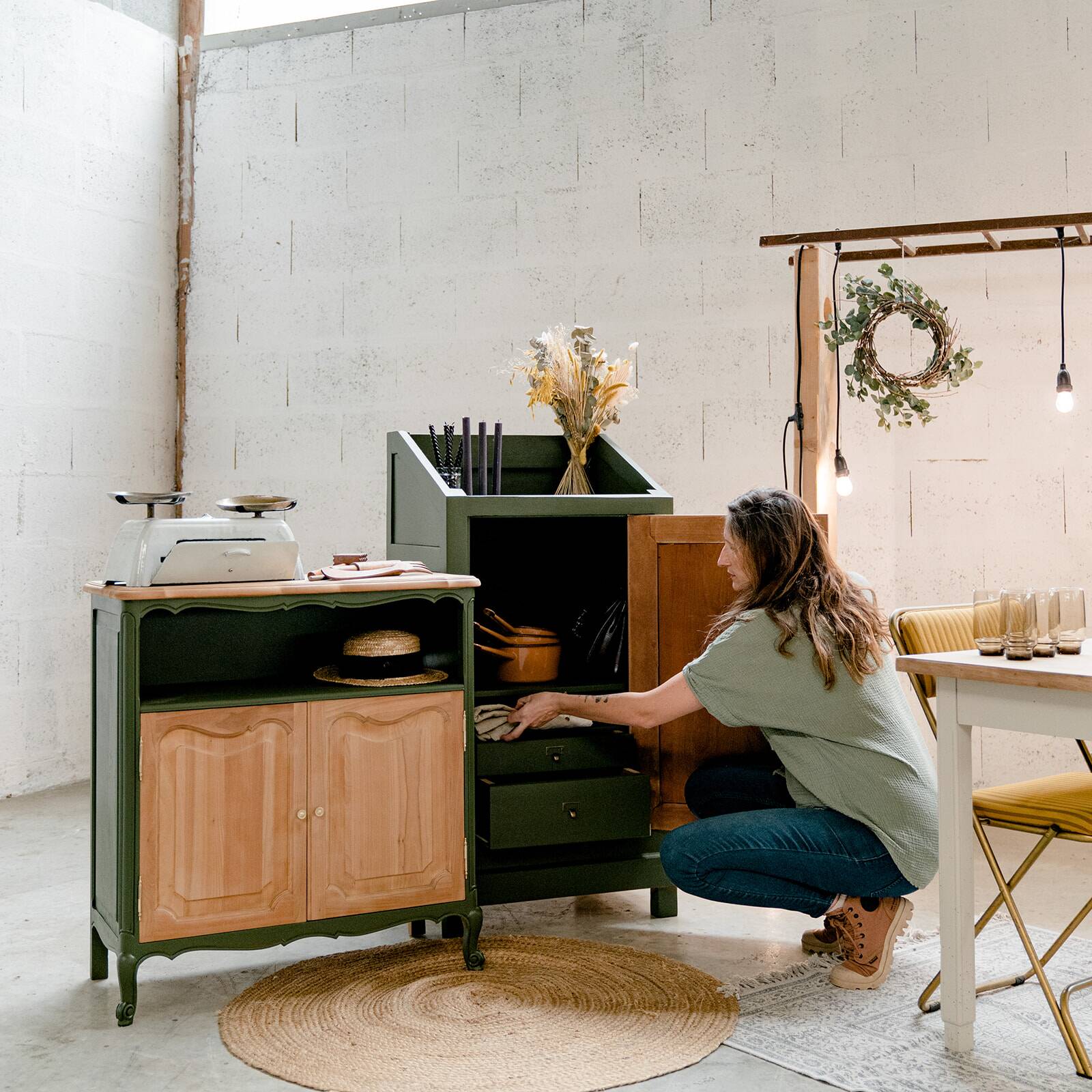 Low vintage sideboard