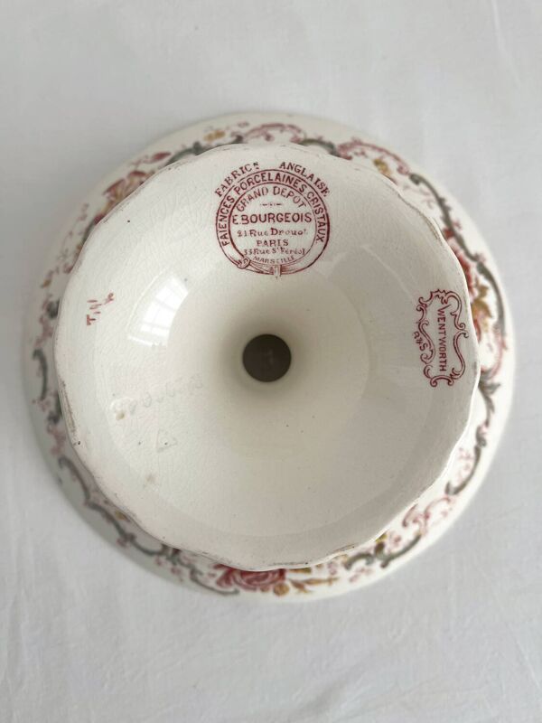 Compotier en terre de fer polychrome « Wentworth » Bishop & Stonier
